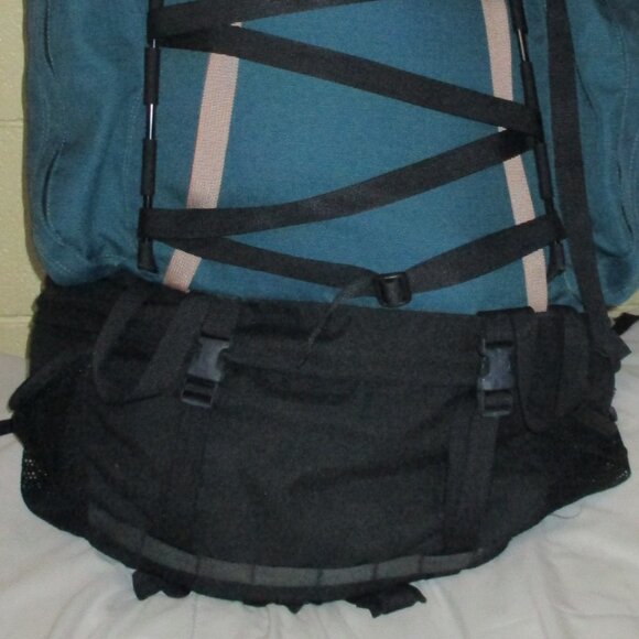 X-Large KELTY Travel Backpack Duffle Bag Excellent Condition Turquoise & Black - Picture 3 of 16